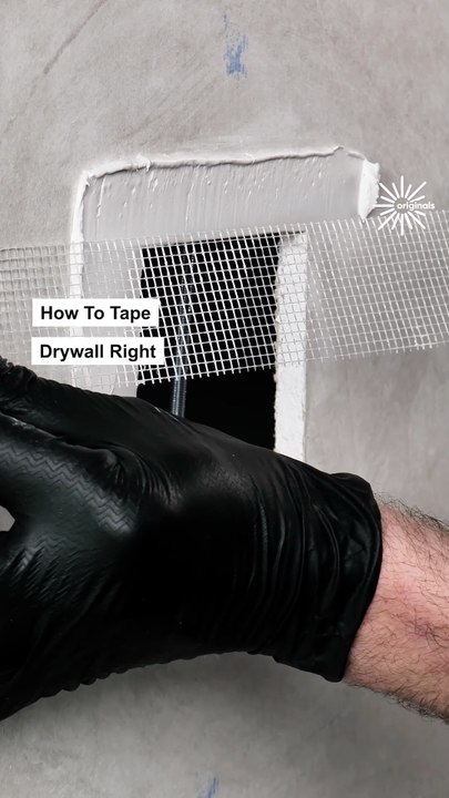 Taping drywall the right way🙌