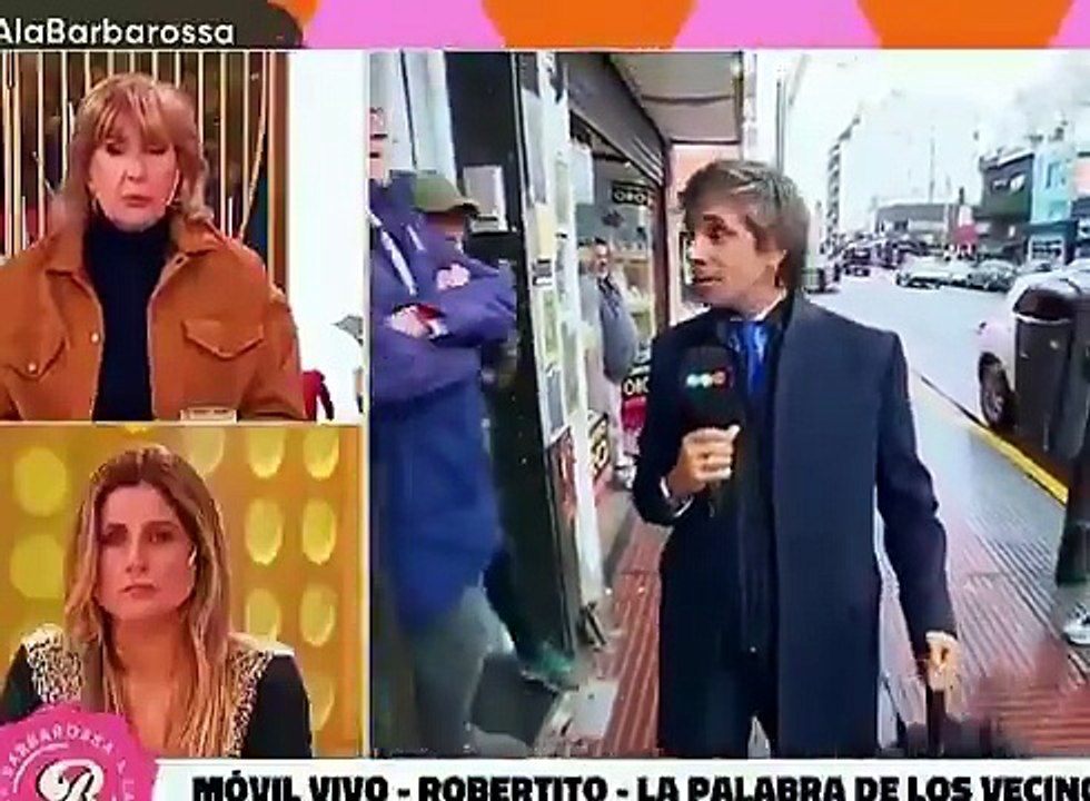 El incómodo momento de Robertito en un móvil de Georgina Barbarrosa