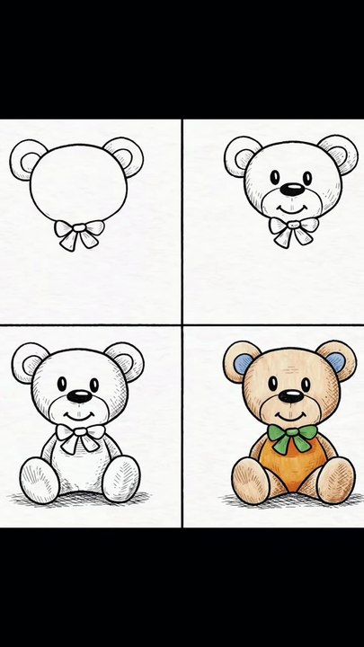 4 EASY STEPS drawings