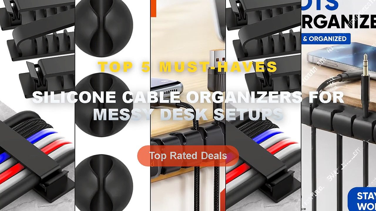 Best Silicone Cable Organizers For Messy Desk S...