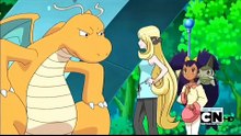 Cynthia calming Iris' Dragonite,.. 🥹