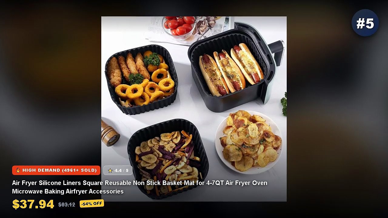 Best Silicone Air Fryer Liners And Accessories...