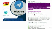 Top 17 Places to Buy Telegram Accounts safely in .. ...