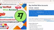 Buy Verified Wise Transfer Accounts - Safe & Reliable