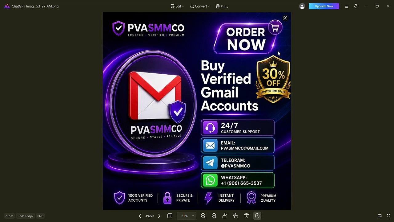 All Verified Accounts For PVASMMCO