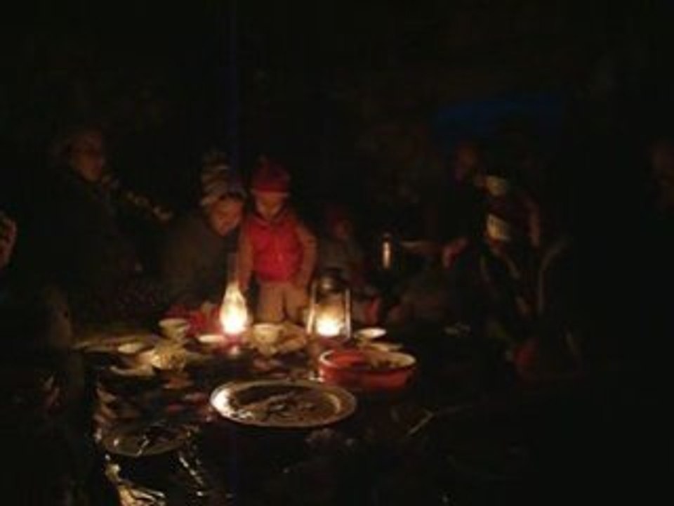 Diner dans une yourte