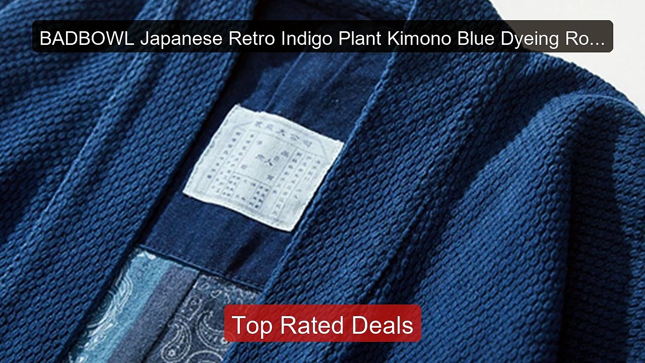 BADBOWL Japanese Retro Indigo Plant Kimono Blue Dyeing Road Ro... -- Best Buy 2026 | Great Quality!