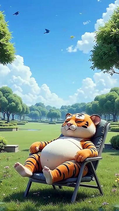 AI Fat Orange Cat’s Prank on Sleeping Tiger 😂🔥