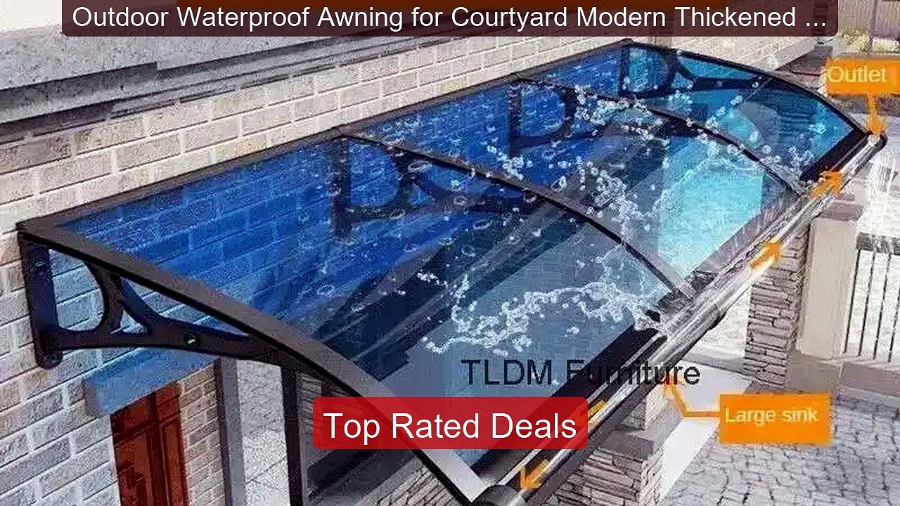 Outdoor Waterproof Awning for Courtyard Modern Thickened Metal Rai... -- Best Deal 2026 | Shop Now!