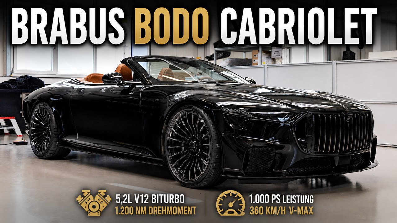 BRABUS BODO Cabriolet: Carbon-Coachbuilding auf nur 77 Exemplare limitiert