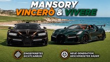 Mansory Vincerò & Vivere: Carbon-Bugattis für Pebble Beach 2026
