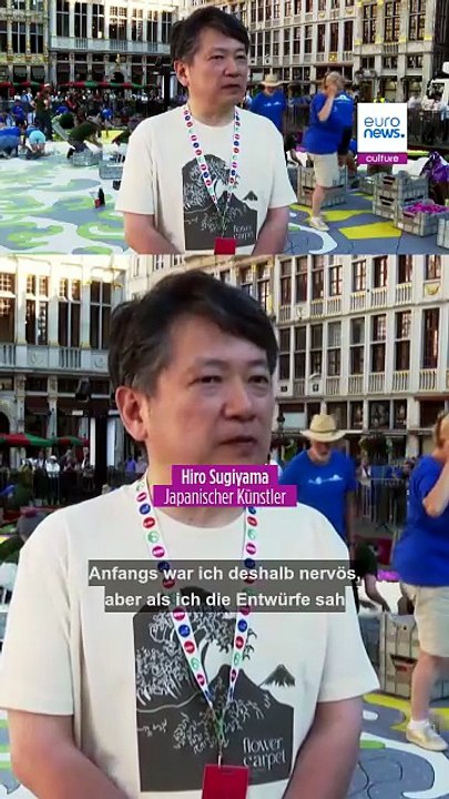 Brüsseler Grand-Place wird zum riesigen Japan-Blumenteppich