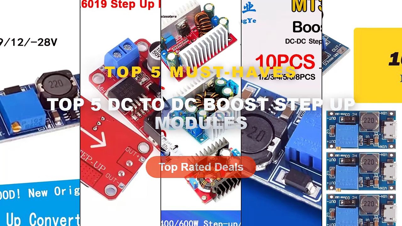 Top 5 Best Top 5 DC To DC Boost Step Up Modules...