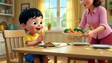 ayo makan sayur biar sehat