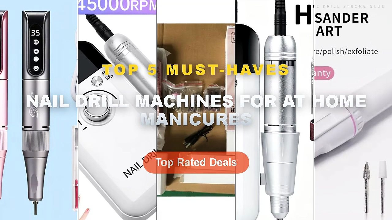 Best Nail Drill Machines For At Home Manicures on AliExpress | Review - Nail Polisher MINI Electric Nail Drill Kit Manic...