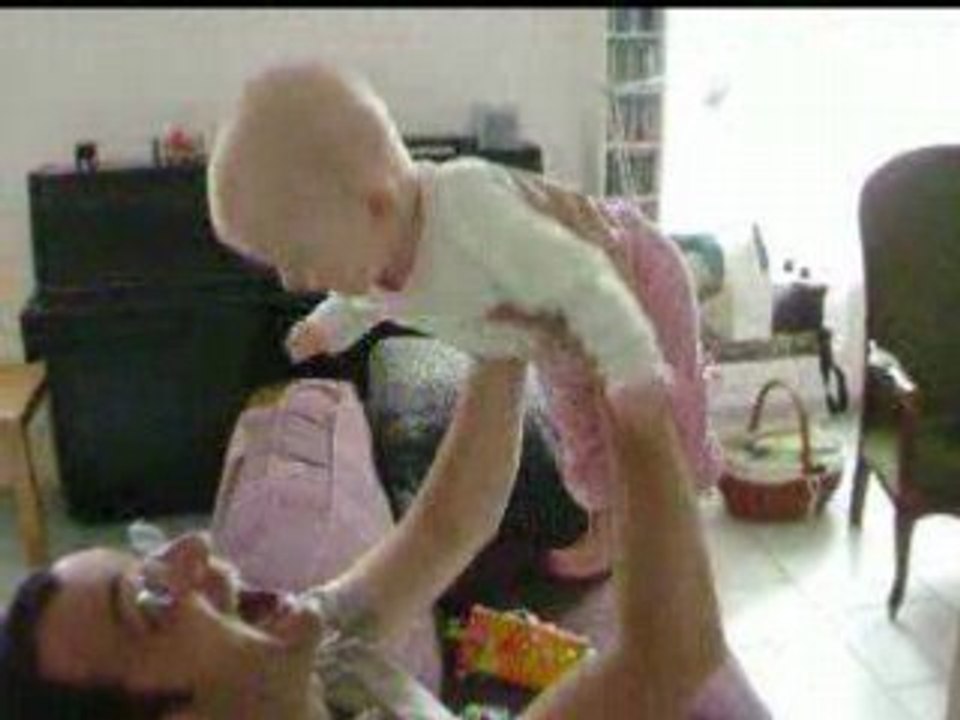 L'avion avec papa, mi-juillet 2008