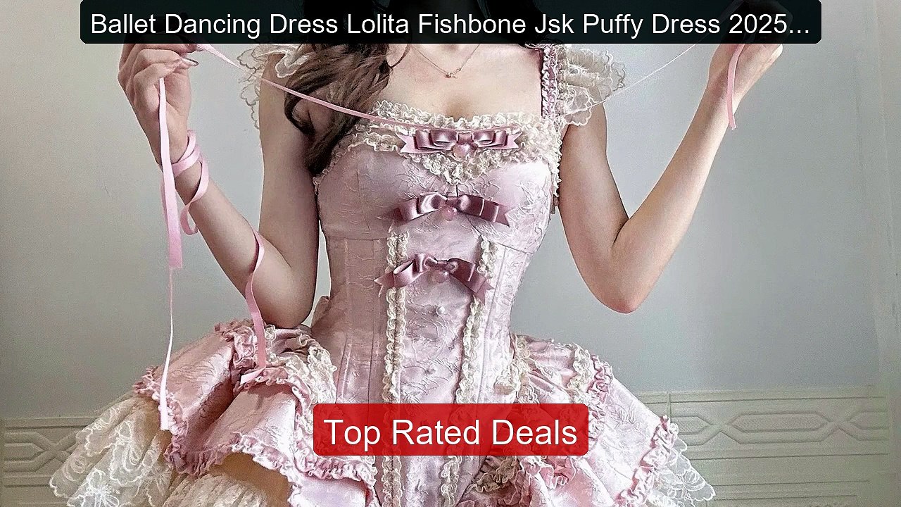 Ballet Dancing Dress Lolita Fishbone Jsk Puffy...