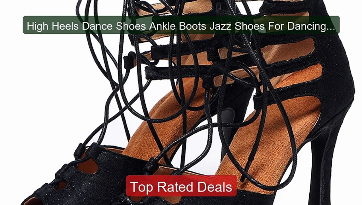 High Heels Dance Shoes Ankle Boots Jazz Shoes F...