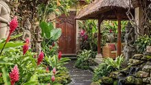Ultimate Tropical Garden Transformation | Lush Landscape & Water Feature Design 🌺