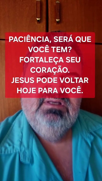 Seja paciente, se fortaleça em Jesus. Porque não Jesus? 15/08/2026