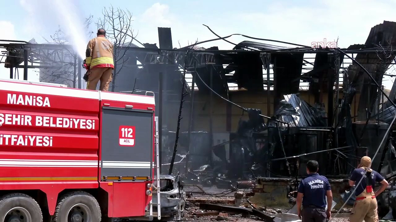 Manisa'da oksijen dolum tesisinde patlama