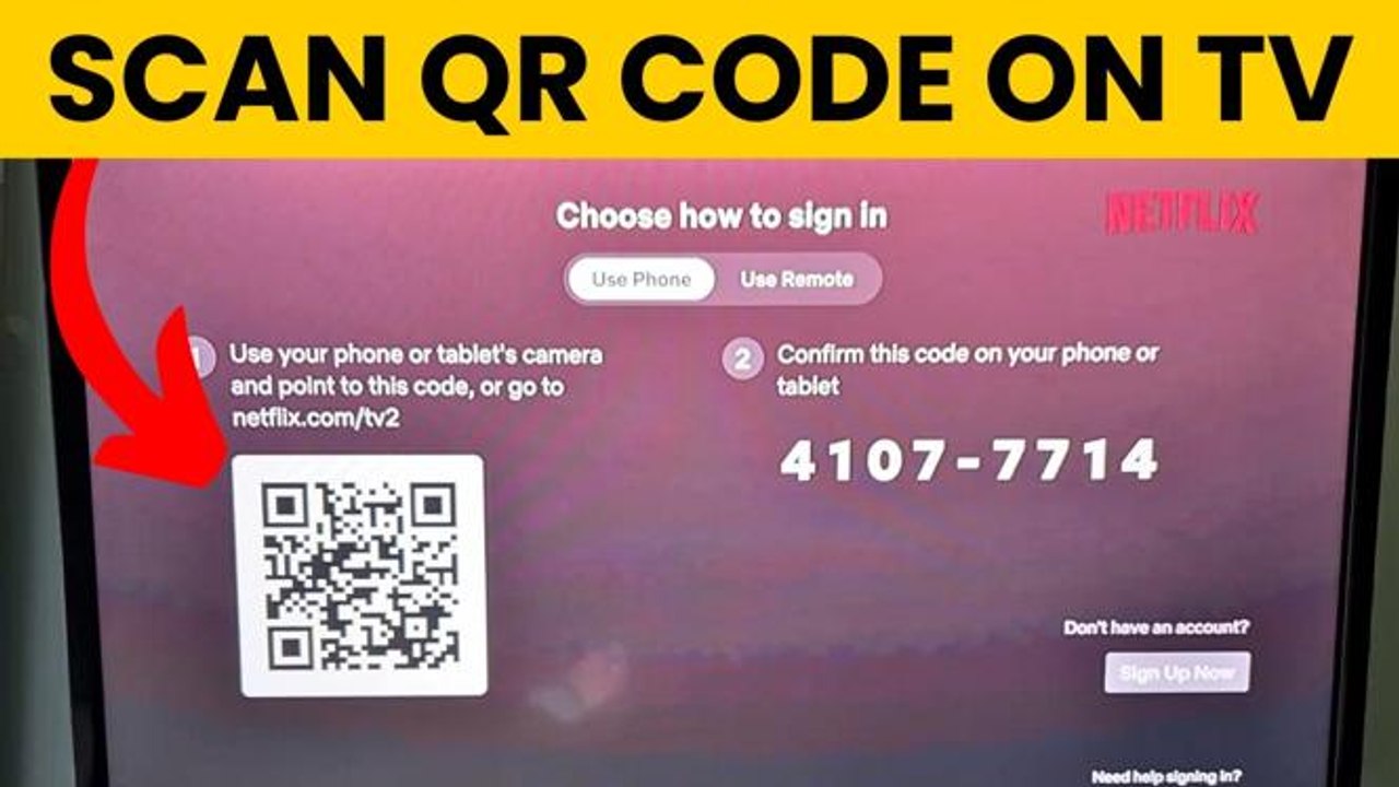 How To Scan Netflix QR Code On TV