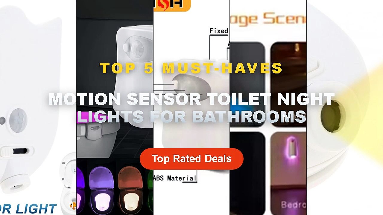 Cheap & Best Motion Sensor Toilet Night Lights For Bathrooms Unboxing & Review - Four Pattern Motion Sensor Toilet Night...