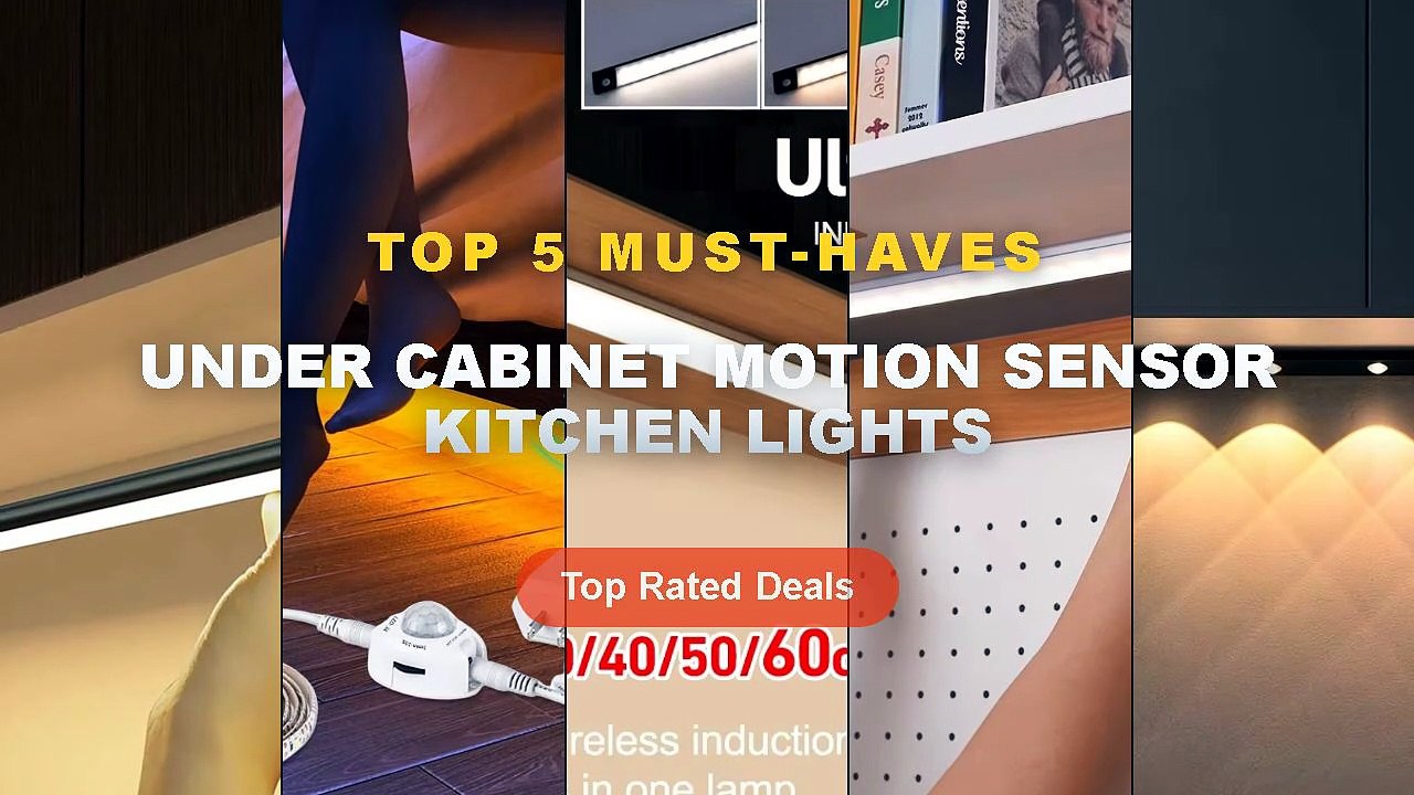 Ultimate Guide to the Best Under Cabinet Motion Sensor Kitchen Lights - LED Ultra Thin Under Cabinet Lights Motion Senso...