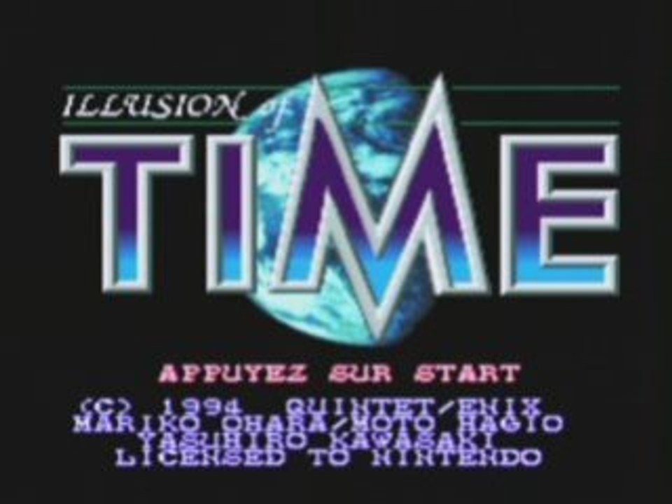 Video test Illusion of time ( Snes )