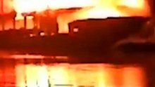 Fire on passenger launch - incident BD