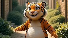 When Ai Orange Fat Cat teach the lesson to Tiger 😹🐯 #animation #animals #fat #cats #cat #allages