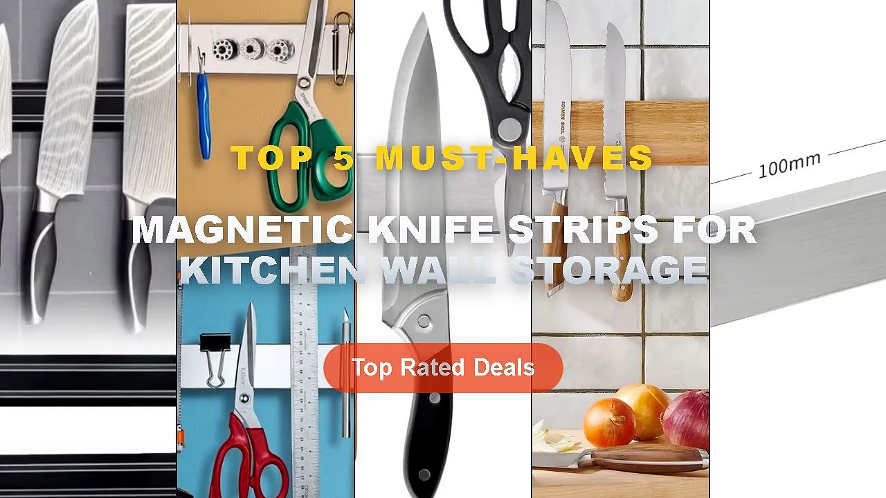 Cheap & Best Magnetic Knife Strips For Kitchen Wall Storage Unboxing & Review - Strong Magnetic Knife Strip Wall Mount K...