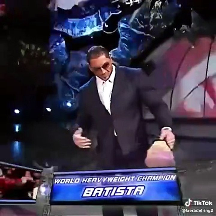 Batista entrance as new World Heavyweight Champ...