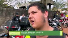 "A gente devia ser mais valorizado", diz motoboy durante homenagem a colega morto