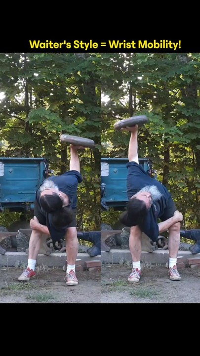 Waiter's Bent Press 100lb!