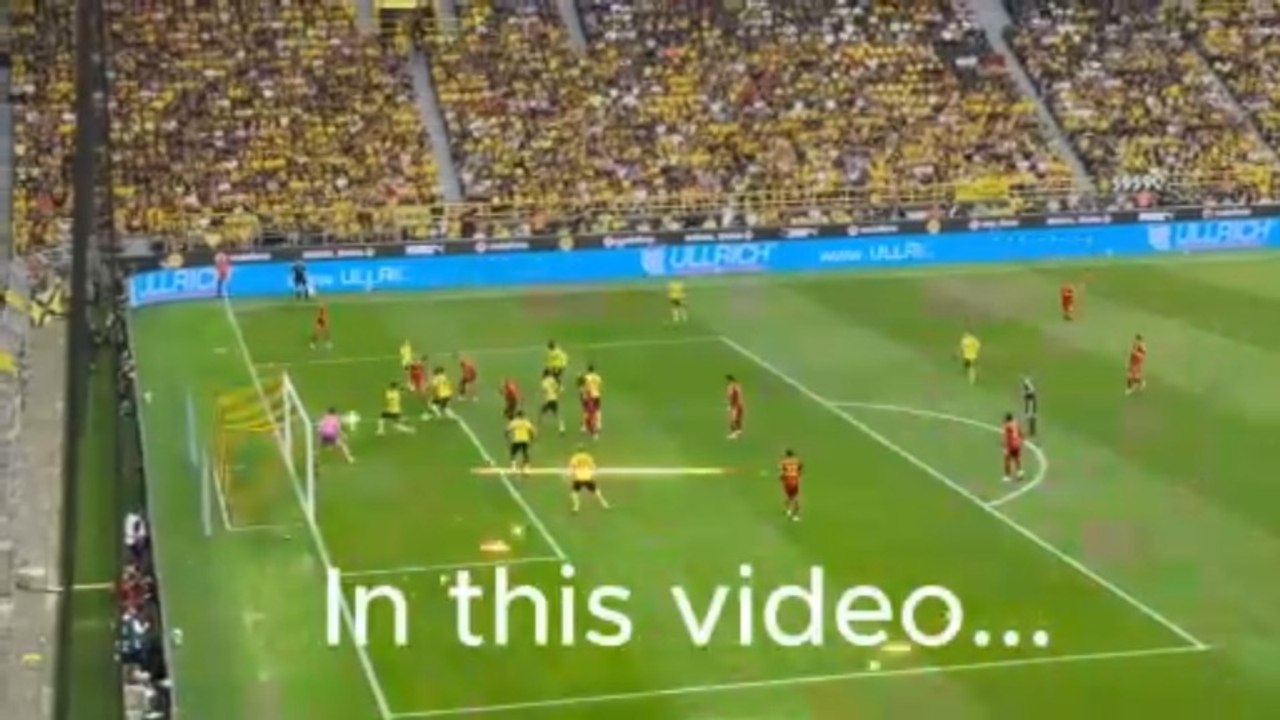 BVB Dortmund Vs AS Roma || Full Game Stadium Highlights