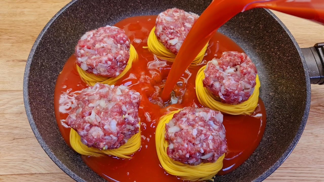 Ein schnelles Nudelrezept ohne Wasser, das Sie noch nicht gekocht haben