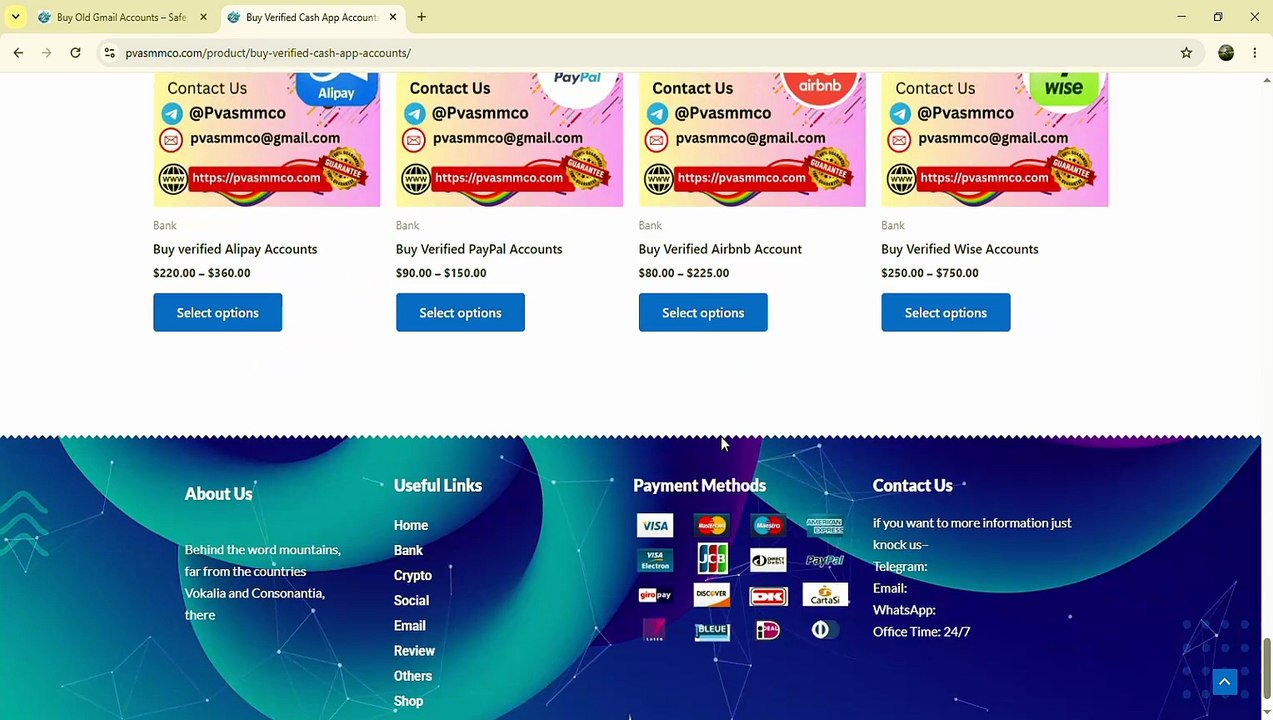 All Verified Accounts For PVASMMCO.Com