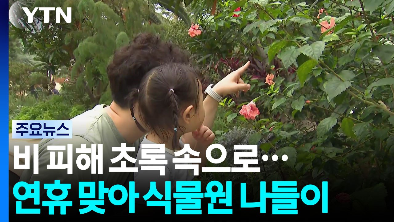 비 피해 초록 속으로...연휴 맞아 식물원 나들이 / YTN
