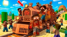 ¡Nueva serie de apocalipsis zombi a bordo de un tren en Minecraft!