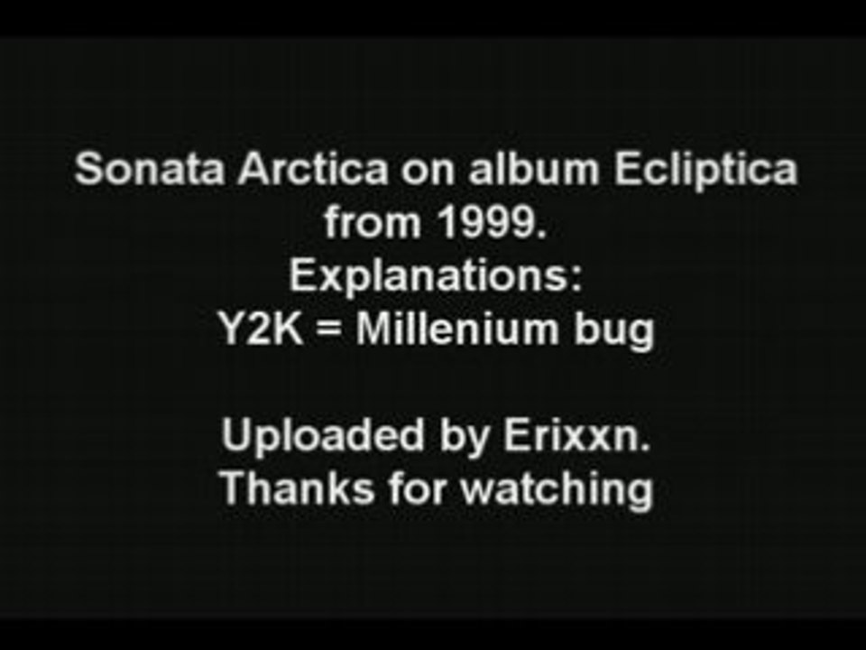Sonata Arctica - Blank File [Album  Ecliptica -1999]