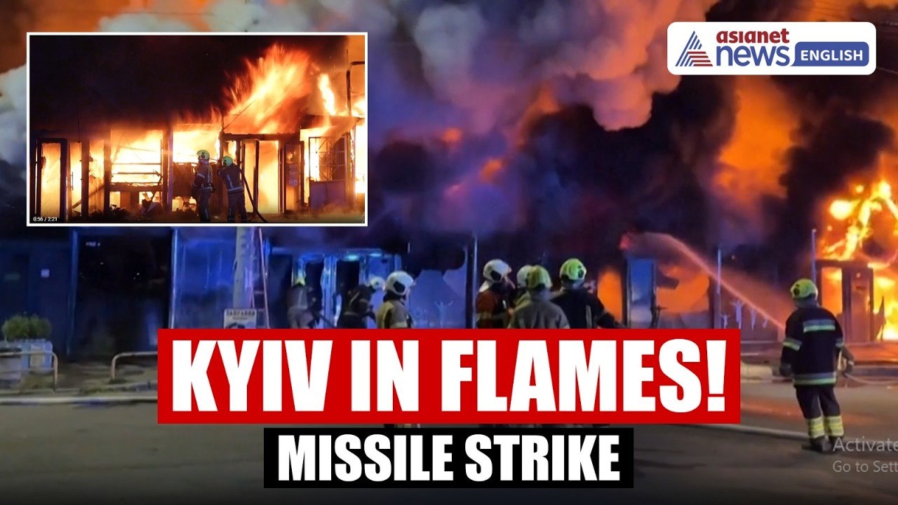 KYIV IN FLAMES! Russian Missile Strike Triggers...