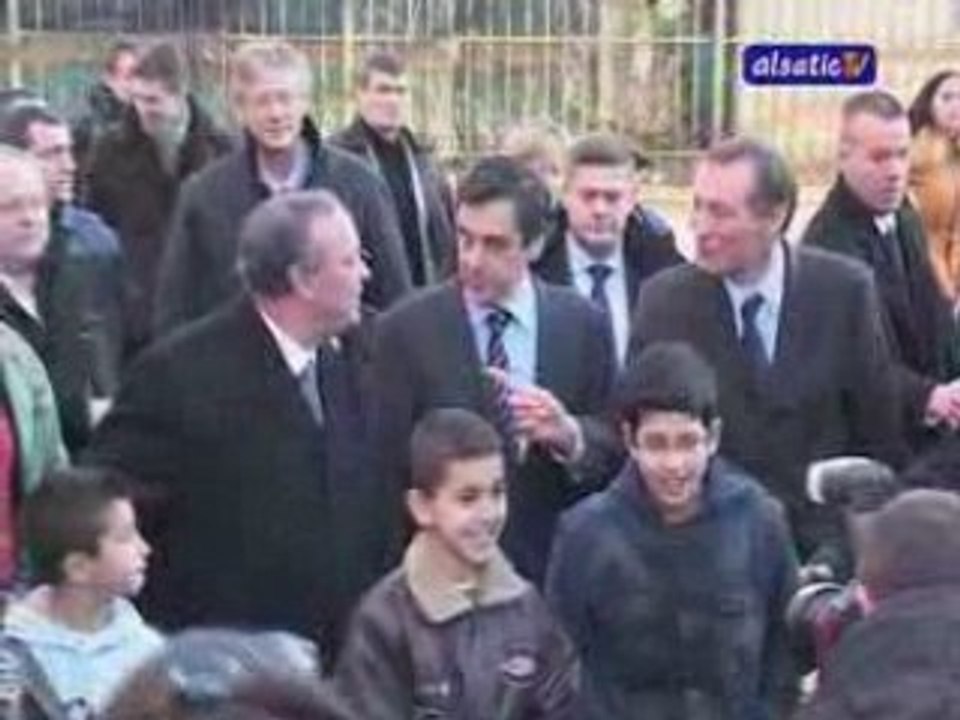Elections 2008 : visite de françois Fillon à Strasbourg