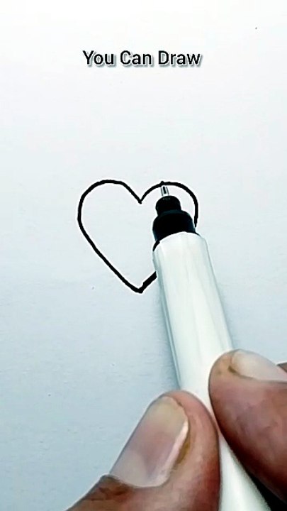 Easy bird drawing from heart