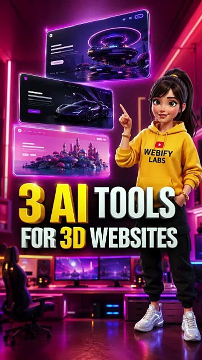 Top 3 AI Tools to Build Interactive 3D Websites in Minutes | Webify Labs