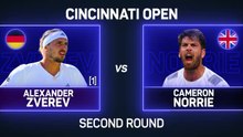 Top seed Zverev survives Norrie scare in Cincinnati