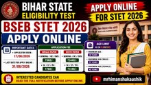 Bihar State Eligibility Test BSEB STET 2026 Apply Online #recruitment #jobs #bsed