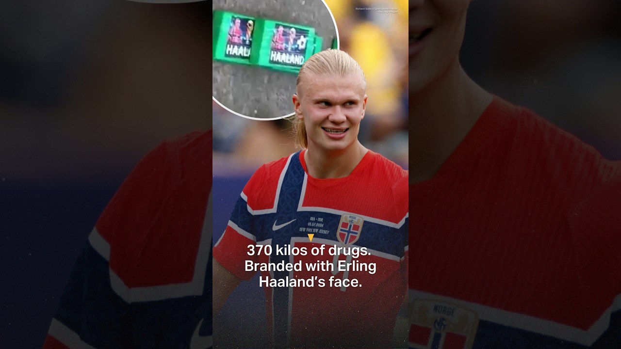 370 kilos of drugs. Branded with Erling Haaland...