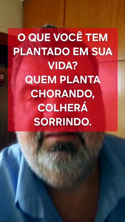Você planta chorando? Colherá sorrindo! Porque não Jesus? 16/08/2026