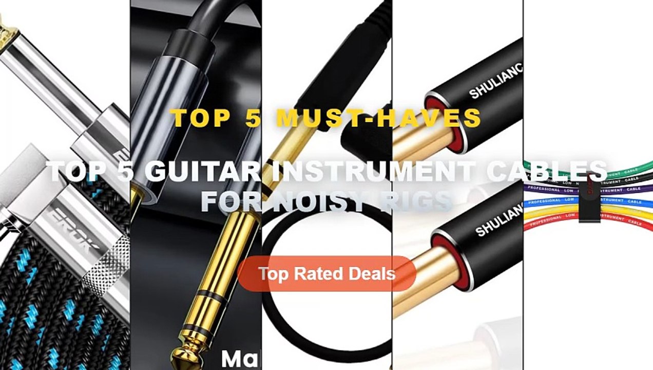 Top 5 Guitar Instrument Cables For Noisy Rigs:...
